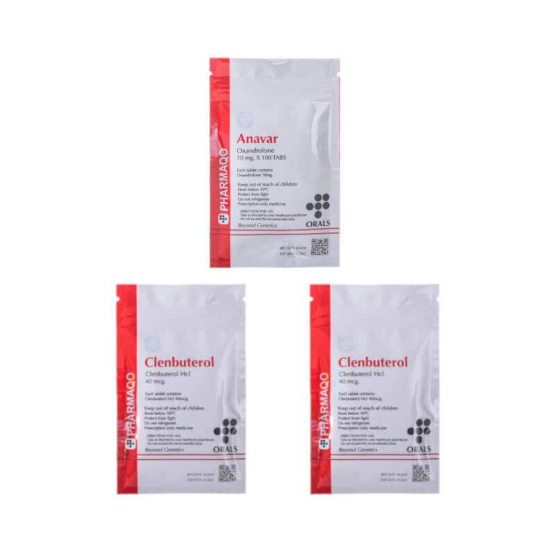 Pacote avançado de emagrecimento para mulheres com Anavar e Clenbuterol (8 semanas) da Pharmaqo INT.