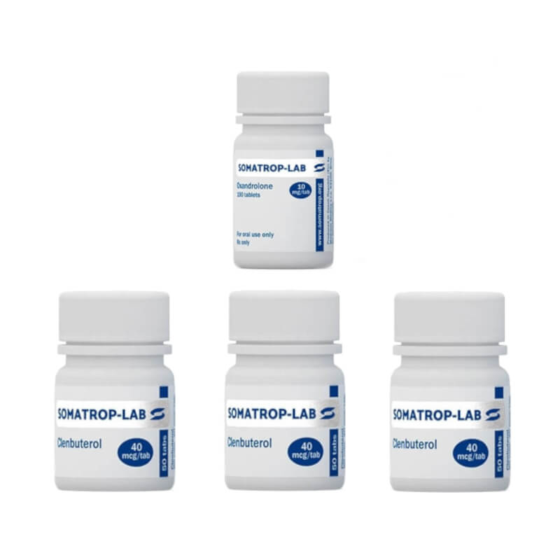 Pacote avançado de emagrecimento para mulheres: Anavar (lenbuterol), 8 semanas, Somatrop Lab