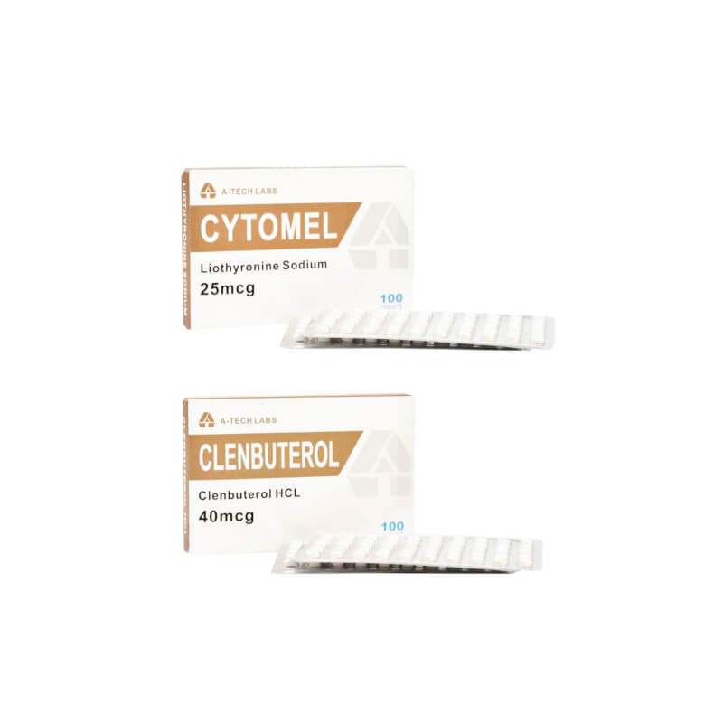 Kit para emagrecimento feminino A TECH LABS CLENBUTEROL + T3 (8 semanas)