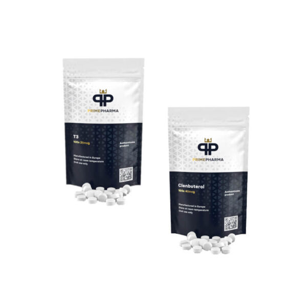 Kit de emagrecimento feminino Prime Pharma com CLENBUTEROL + T3 (8 semanas)