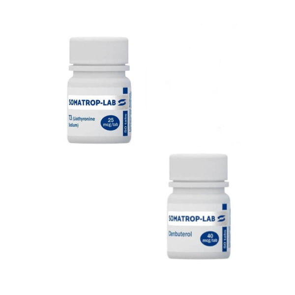 Kit de emagrecimento feminino da Somatrop Lab: Clenbuterol + T3 (8 semanas)