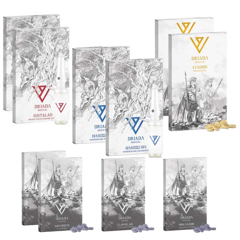 Pacote de ganho de massa magra INJEÇÃO ORAL 8 semanas Sustanon Deca Winstrol Driada Medical 2
