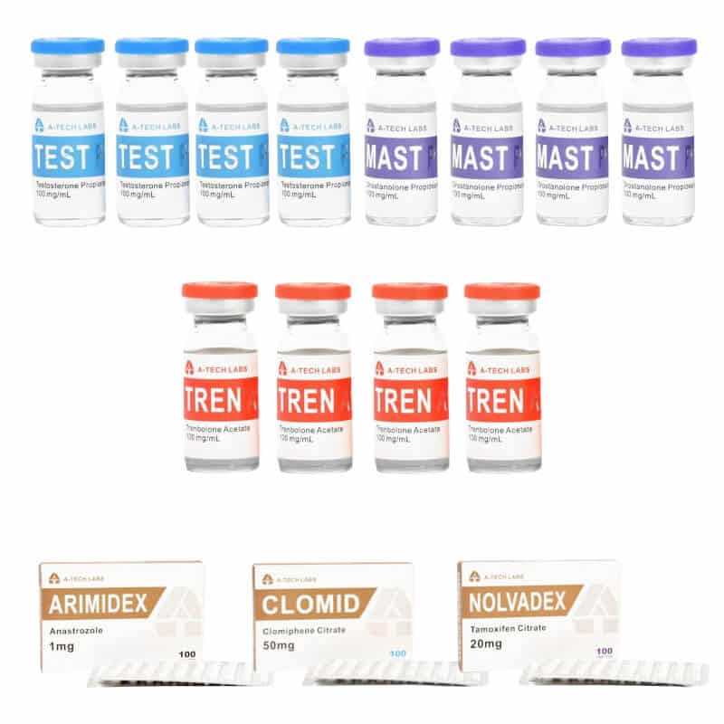 EXTREME DRY PACK Testosterona P Trenbolona A Masteron P 10 semanas A TECH