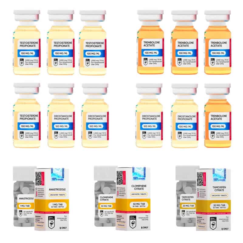 EXTREME DRY PACK Testosterona P Trenbolona A Masteron P 10 semanas HILMA