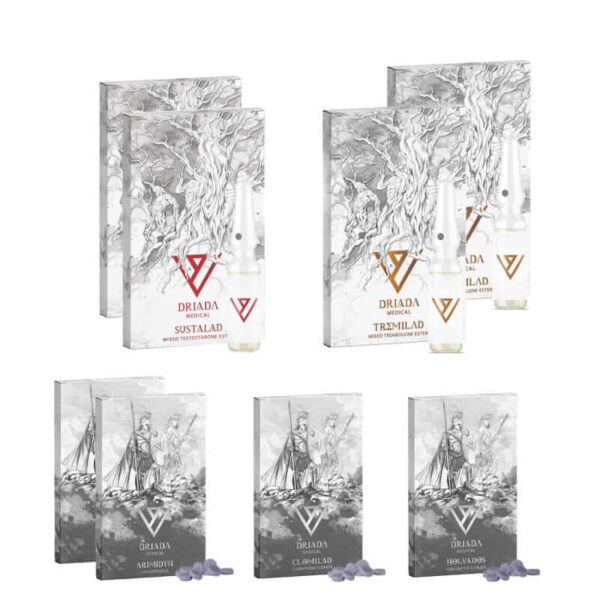 Pacote de massa magra avançada 10 semanas Sustanon Tri Tren Driada Medical 1