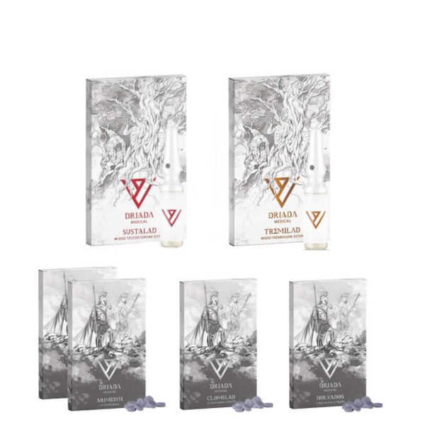 Pacote de massa magra 10 semanas Sustanon Tri Tren Driada Medical 1