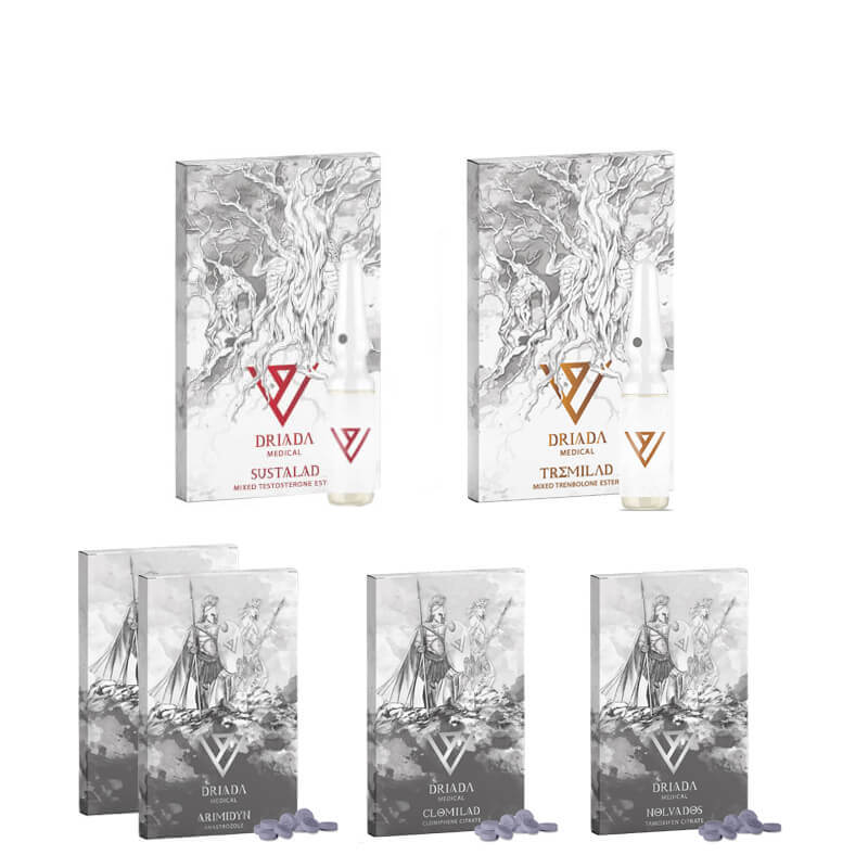 Pacote de massa magra 10 semanas Sustanon Tri Tren Driada Medical 1