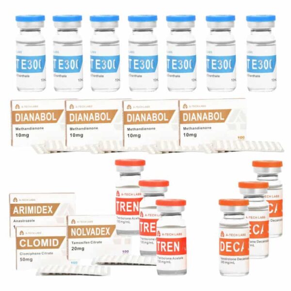 Pacote de Ganho de Massa Extrema TEST E DECA TREN A DIANABOL 16 semanas A TECH