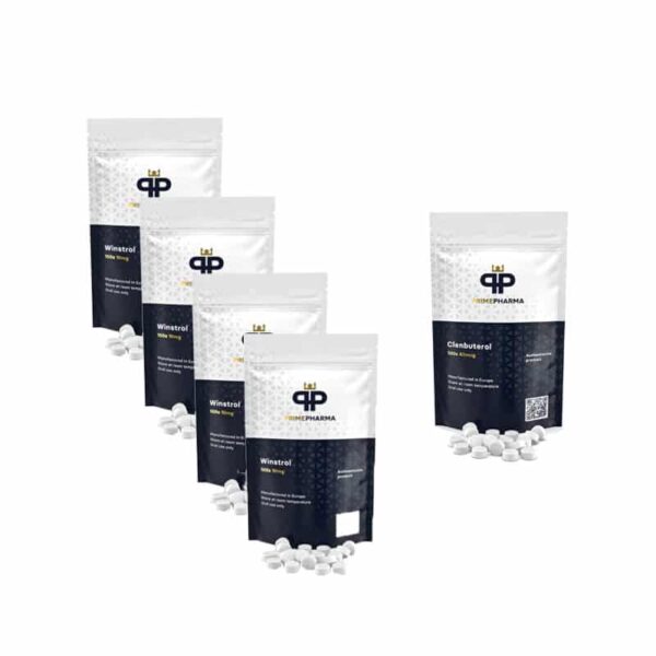 Kit de definição muscular de 10 semanas com Clenbuterol e Winstrol da Prime Pharma