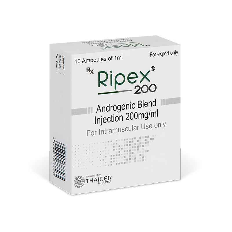 RIPEX 200 MG (MISTURA ANDROGÊNICA) 10 AMPERES THAIGER PHARMA