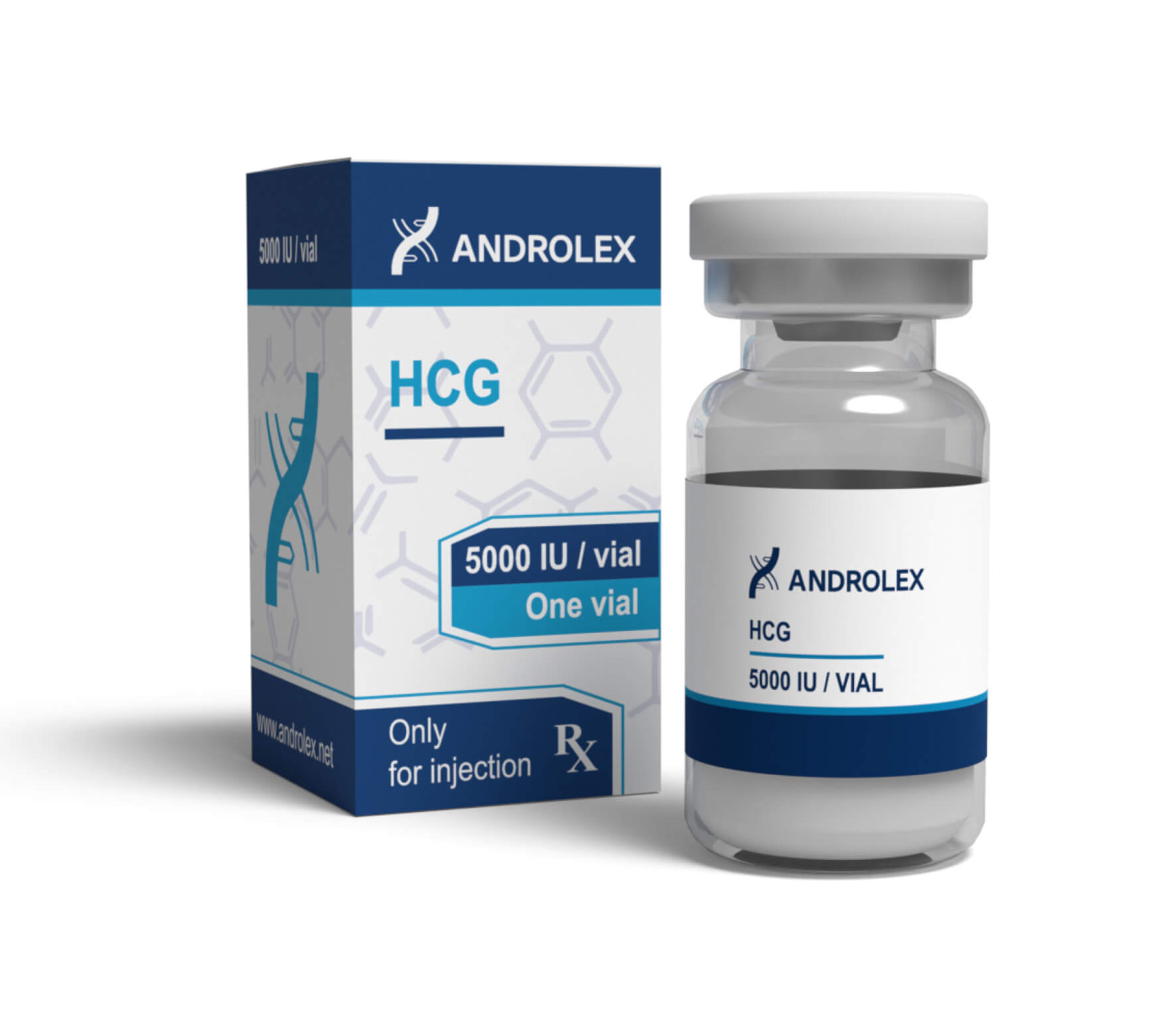 frasco de androlex HCG 5000UI