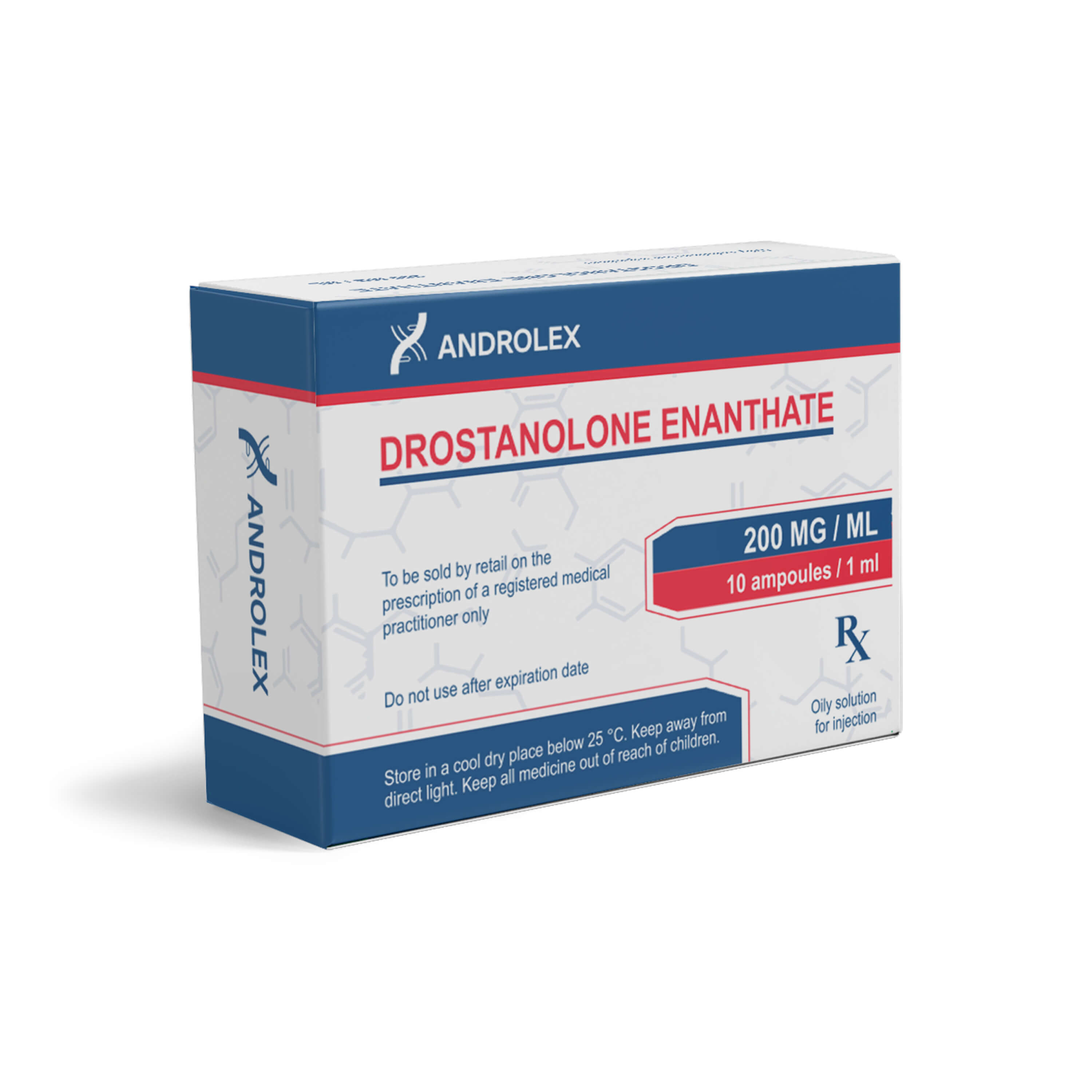 caixa de ampolas de androlex enantato de drostanolona