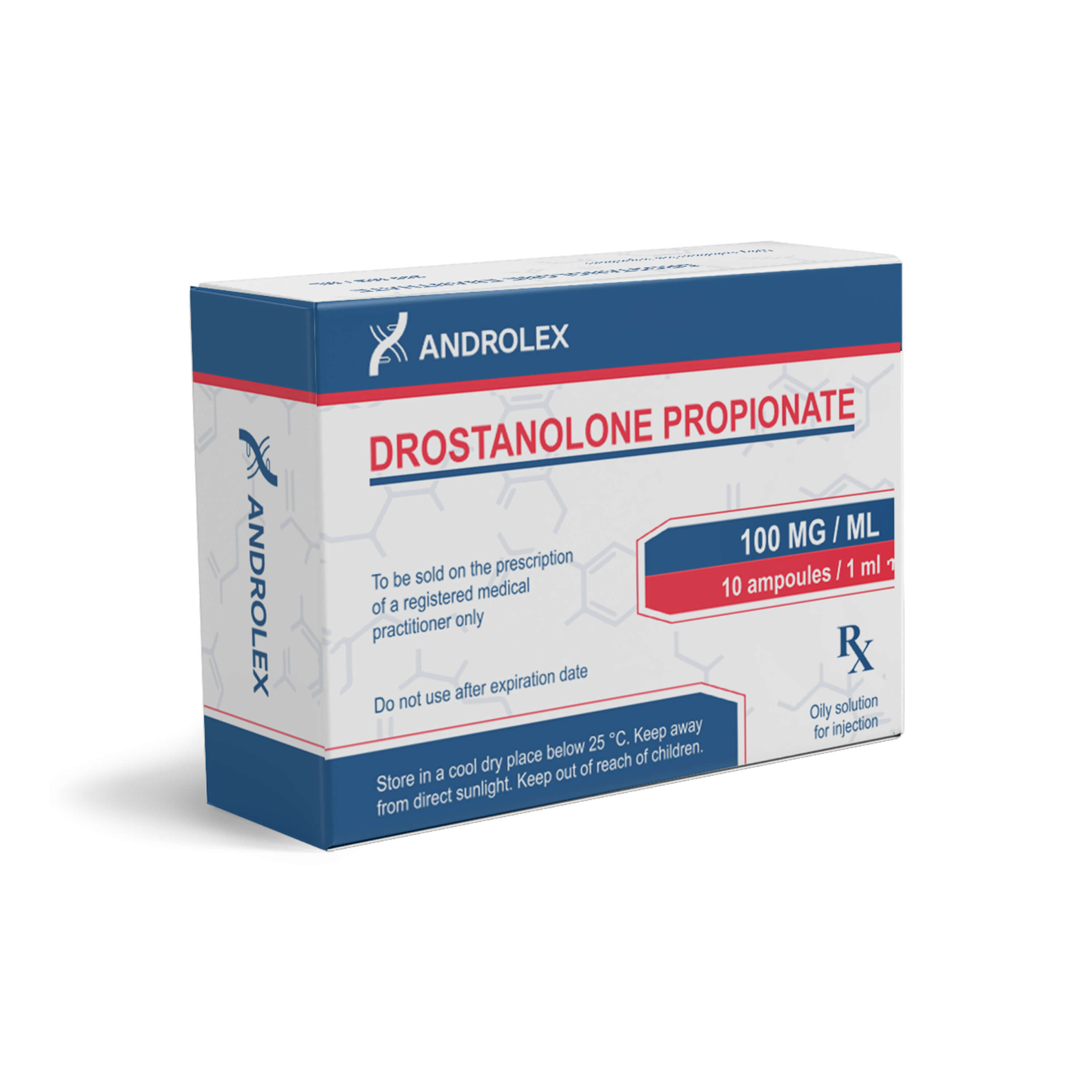 caixa de ampolas de androlex propionato de drostanolona