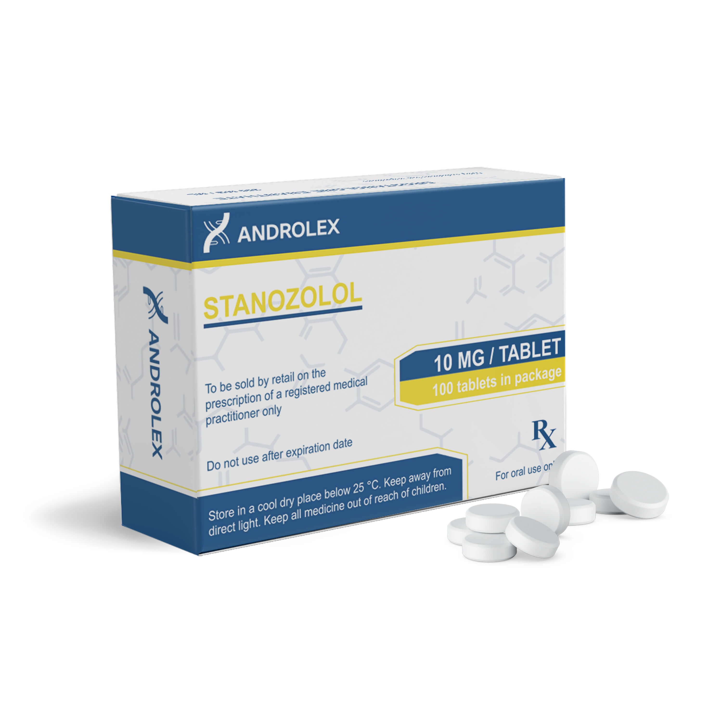 Androlex comprimido, estanozolol, Winstrol oral