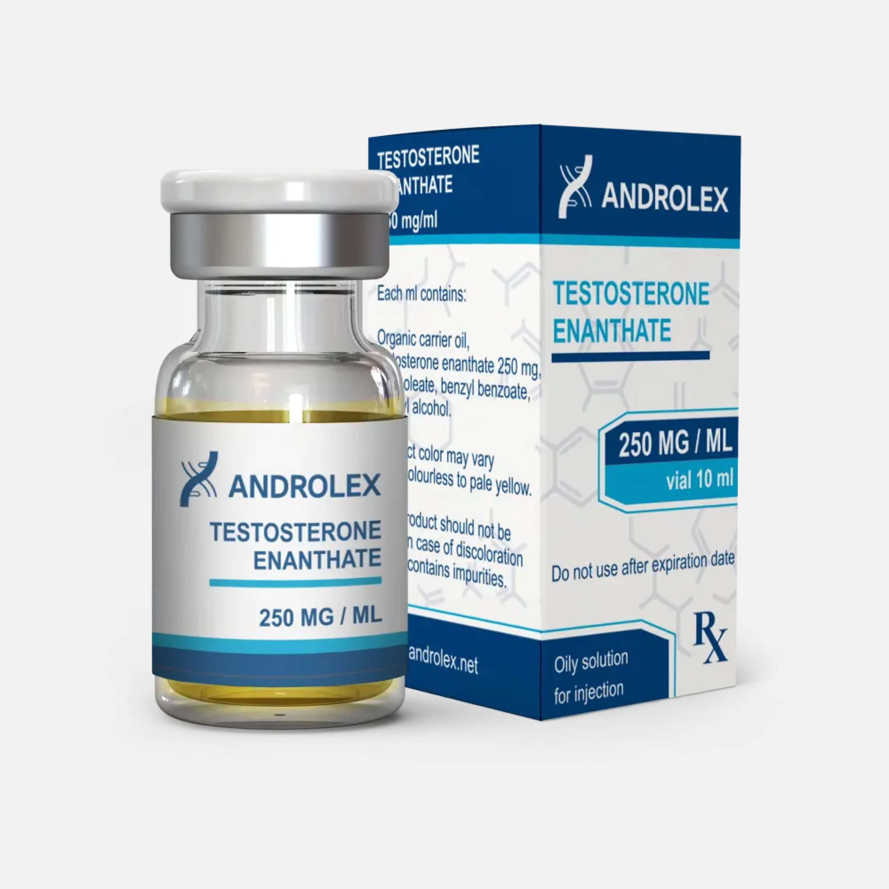 Frasco de enantato de testosterona 250 mg/ml – ANDROLEX