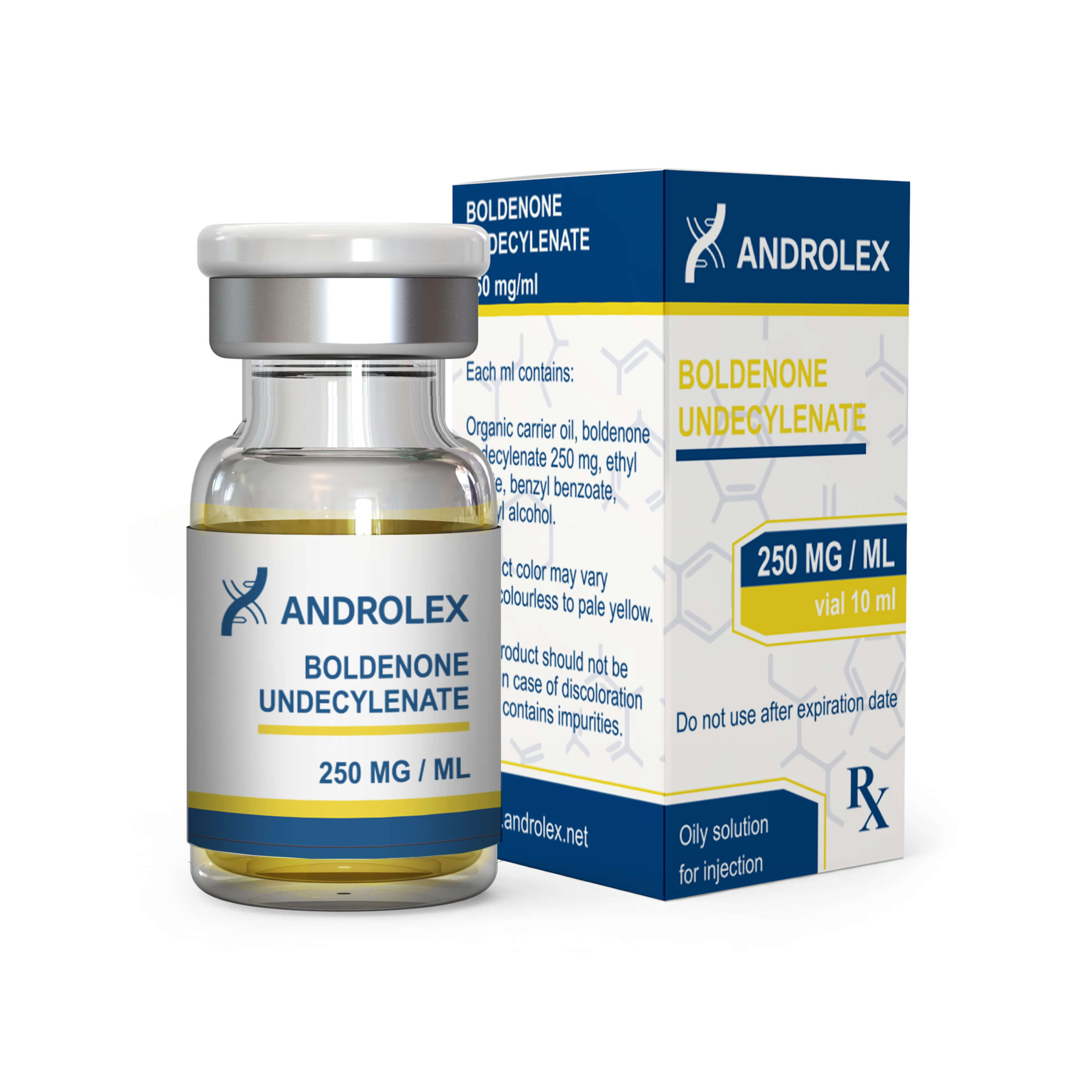 frasco de androlex boldenona undecilenato