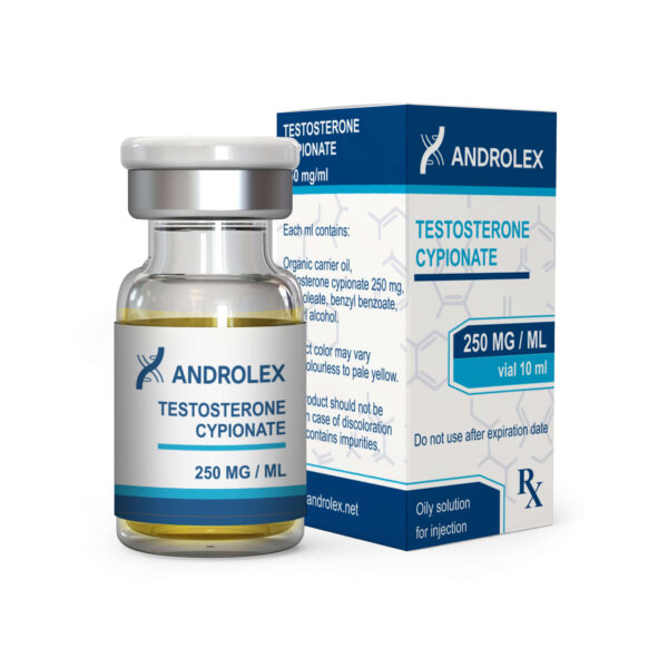 frasco de androlex testosterona cipionato