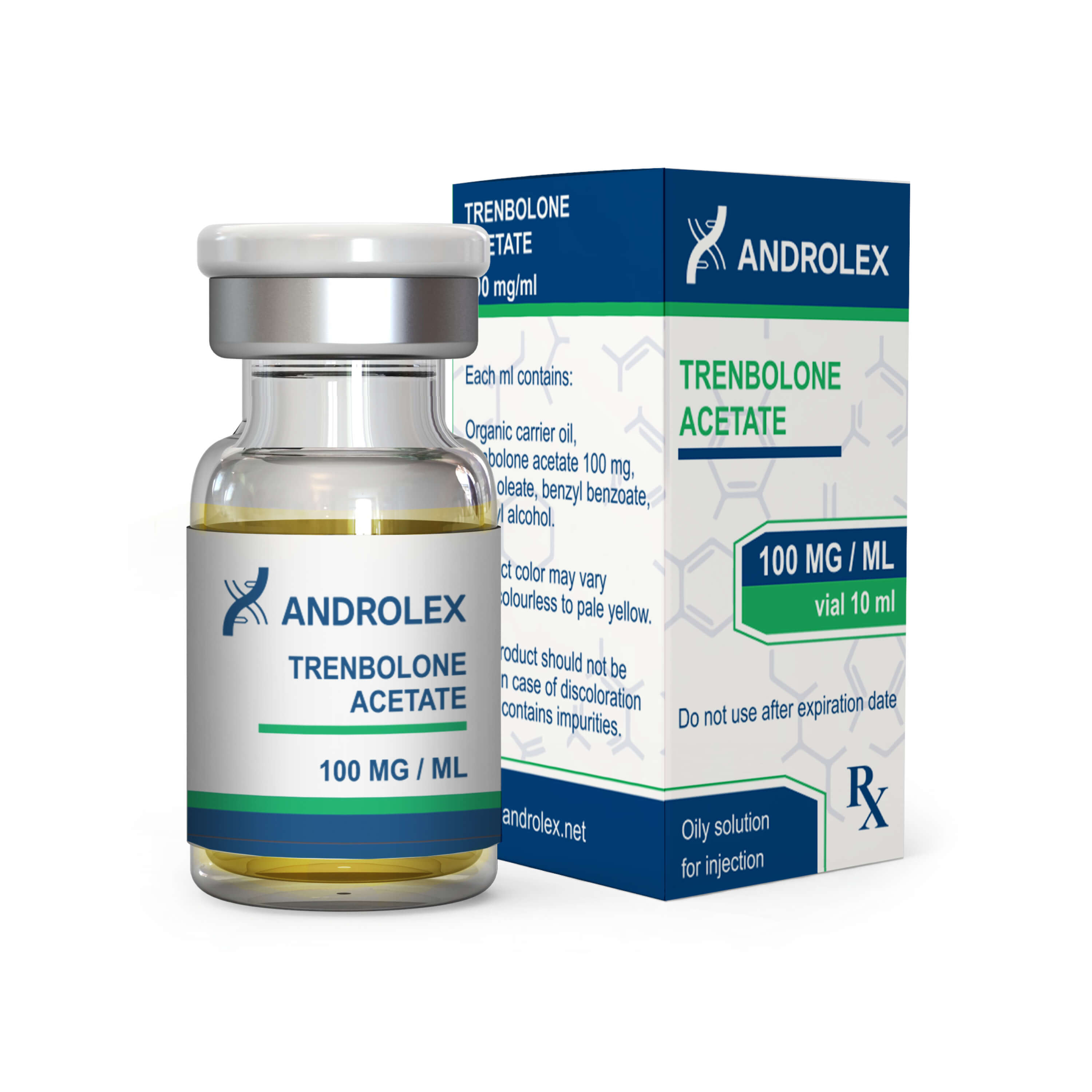 frasco de androlex acetato de trembolona