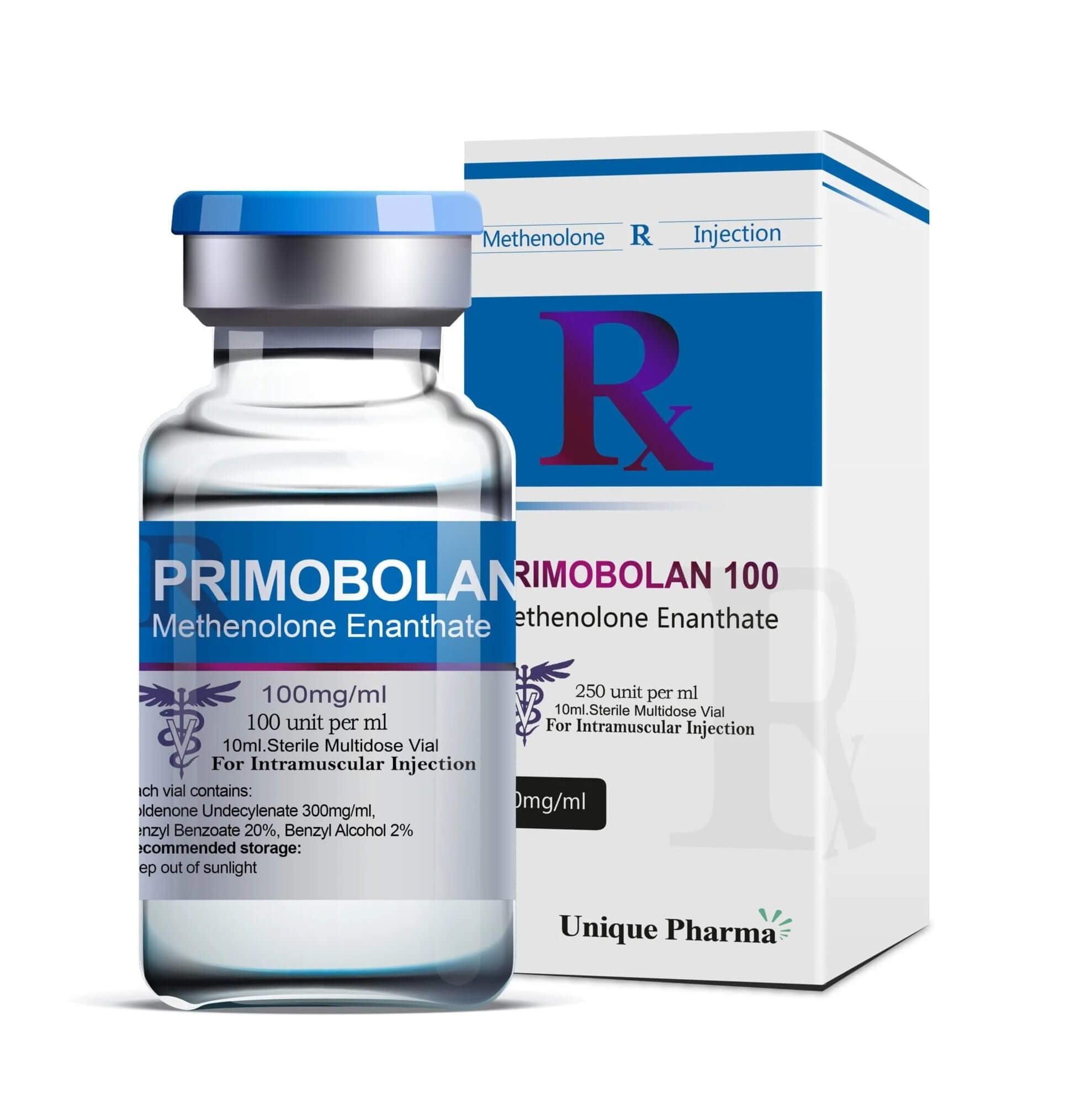 Primo 100 - Enantato de metenolona (100 mg/ml 10 ml) - UNIQUE-PHARMA