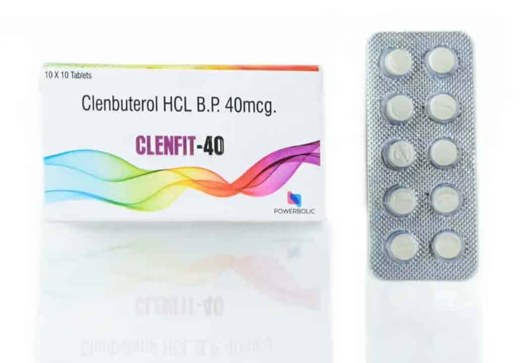 CLENFIT 40 MG - Cloridrato de Clenbuterol 40mcg 100 Comprimidos - POWERBOLIC