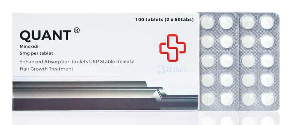 Quant Minoxidil 5mg 100 comprimidos - Beligas (internacional)