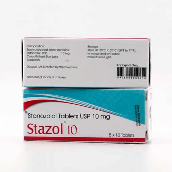STAZOLE TAB - Estanozolol 10mg (50 comprimidos) - Shree Venkatesh
