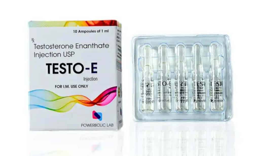 TESTO E AMP - Enantato de Testosterona USP 250mg 10 Ampolas - POWERBOLIC