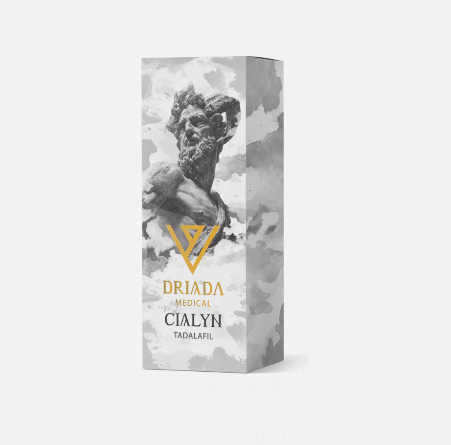 Cialyn - Tadalafil 20mg - 4 cápsulas - Driada Medical