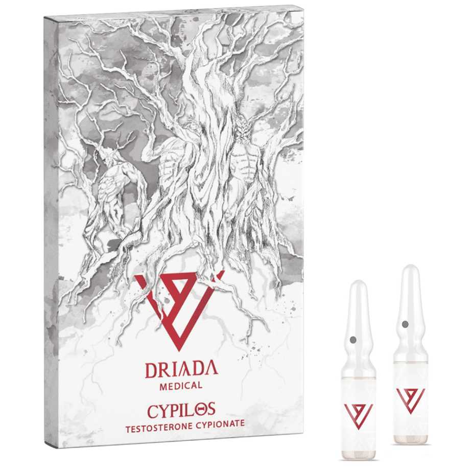 Cypilos - Cipionato de Testosterona 200mg/ml - 10 ampolas de 1ml - Driada Medical
